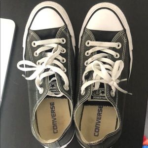 Converse Shoes - Dark gray low top converse size 8 women’s Converse Shoes - Dark gray low top converse size 8 women’s